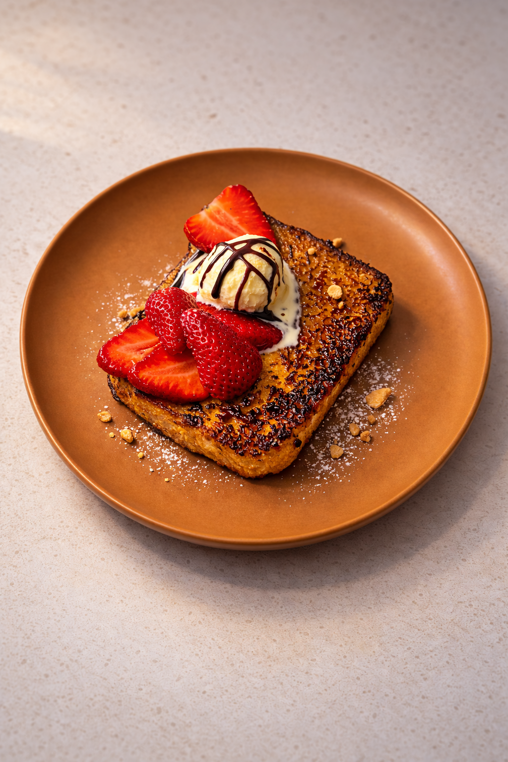 A stack of French toast
